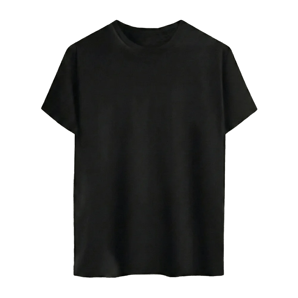 Product-Image-T-Shirt-4 Men’s Black Solid Cotton T-Shirt | Classic Premium Tee - Image 1